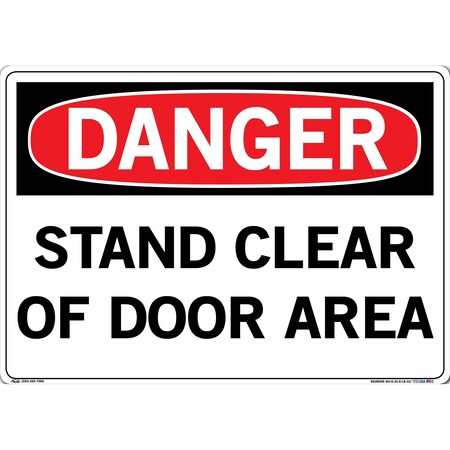 Vestil Vinyl Label Sign, 14-1/2" H, 20-1/2" W, Vinyl Label, Rectangle, English, SI-D-30-E-LB-011 SI-D-30-E-LB-011